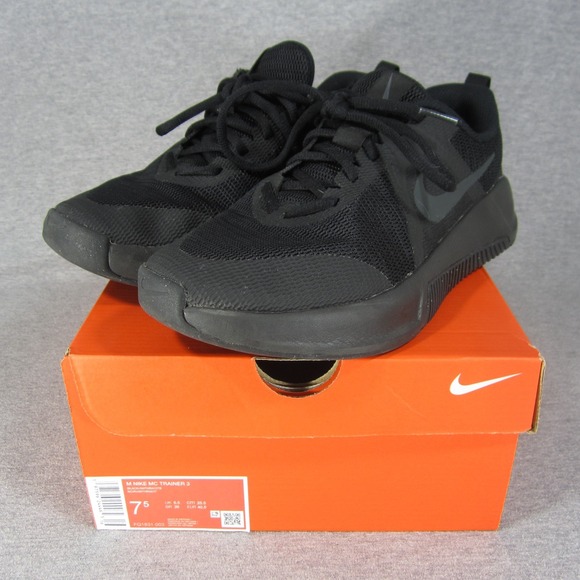 Nike MC Trainer 3‎ Workout Shoes 7.5 Black Lace Up Breathable Low Top FQ1831-003 main image 12